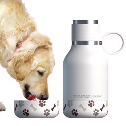 King H2O isolerad dricksflaska för hunden White 740 ml
